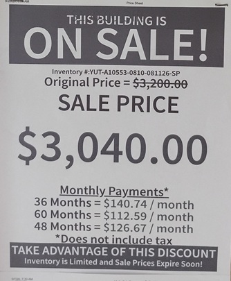 rent to own 8x10 utility buildings