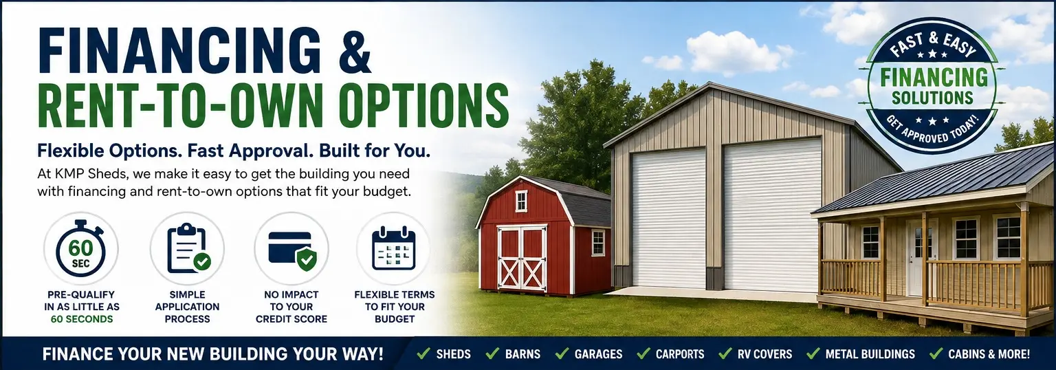 finance your new building at KMP Sheds