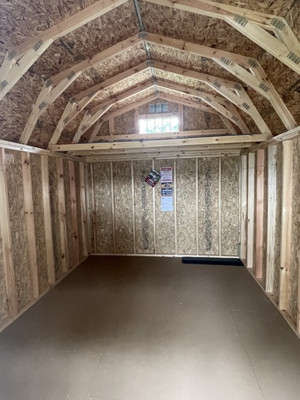 10x14 lofted barn with loft window