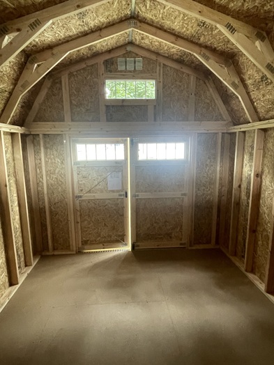 look inside this 10x14 lofted barn