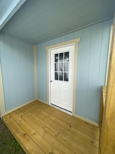 12x24 utility with side porch and single door in MD