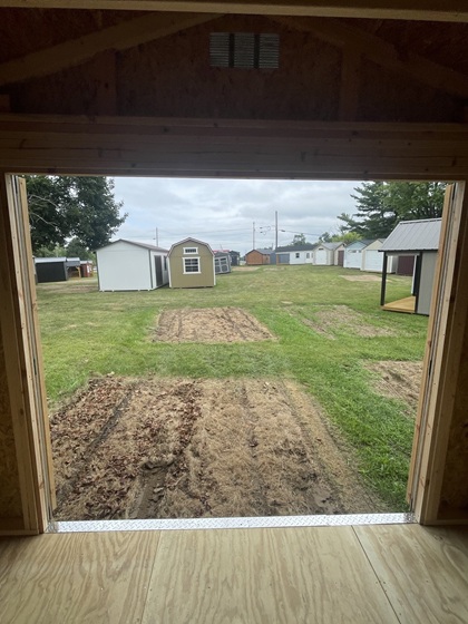 12x32 utility with double doors with windows