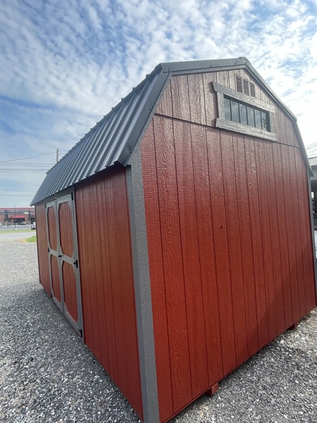 10x16 side lofted barn with Tech Shield on roof for sale in Hagerstown Maryland
