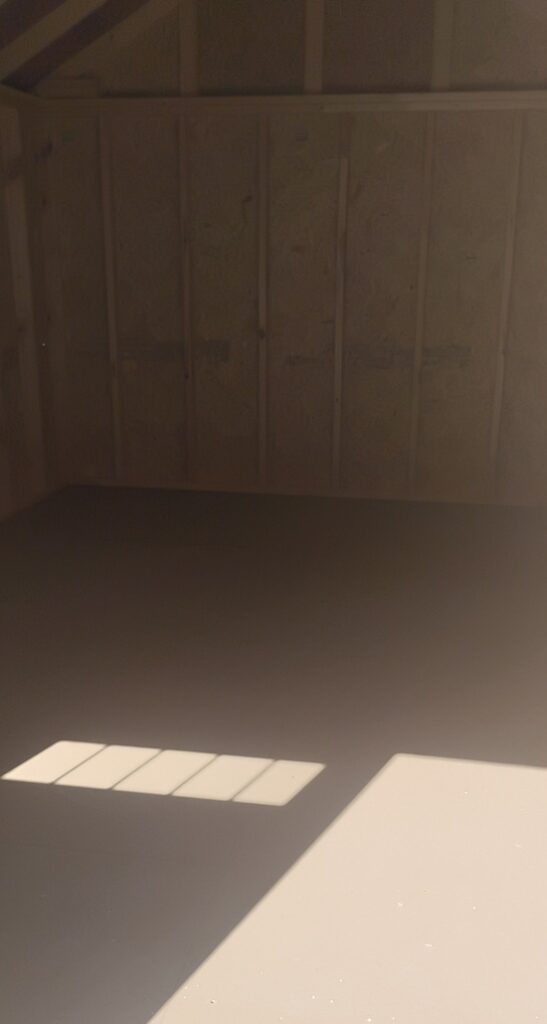 10x16 utility shed look inside