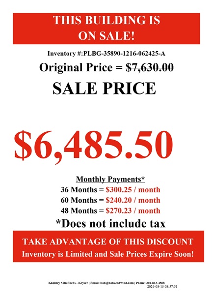 rent to own 12x16 lofted garages in WV