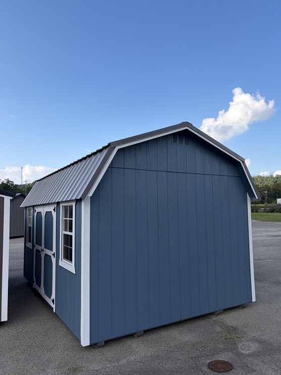 12x16 side lofted barn