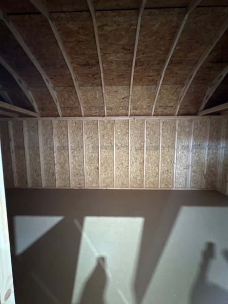 look inside this 10x20 lofted barn