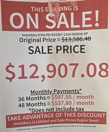 rent to own 12x34 lofted barn with deluxe playhouse in PA