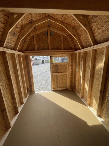8x12 lofted barn with double doors and windows in PA