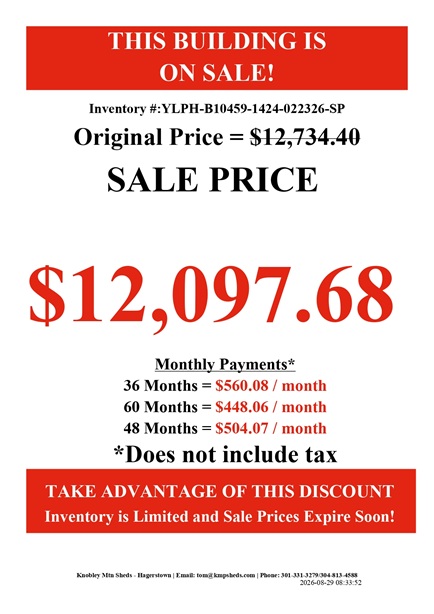rent to own 14x24 lofted barn with playhouse