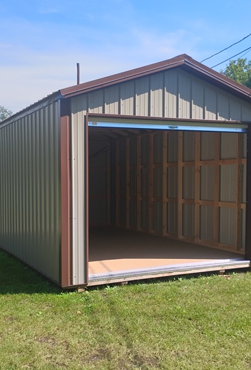 12x20 utility with 9 foot garage and metal siding for sale in WV