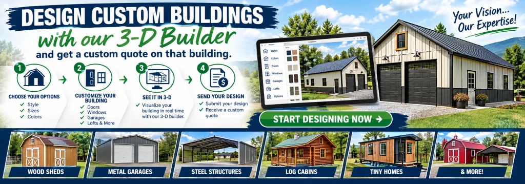 Design Custom Buildings at KMPSheds