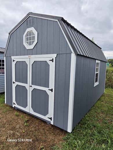buy 10x16 lofted barn with Tech Shield on roof and double doors in West Virginia