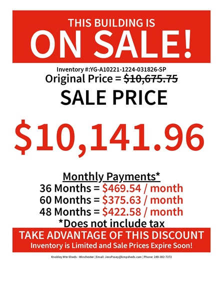rent to own 12x24 garage utility