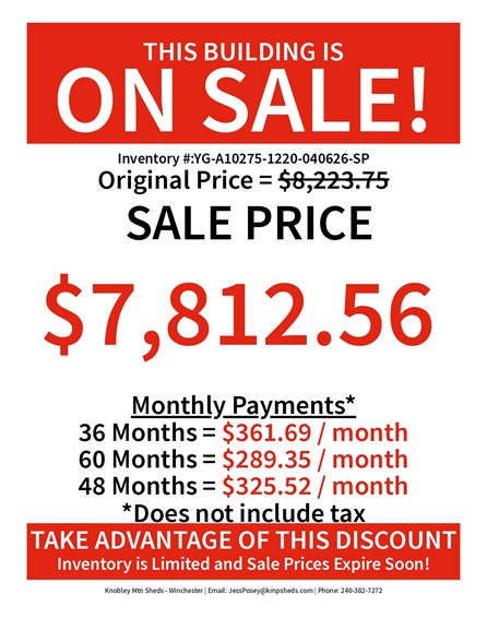 rent to own 12x20 garage utility