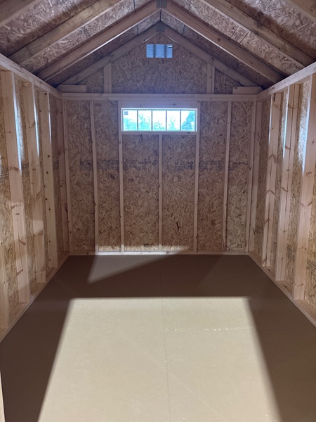 8x10 utility shed with door and window