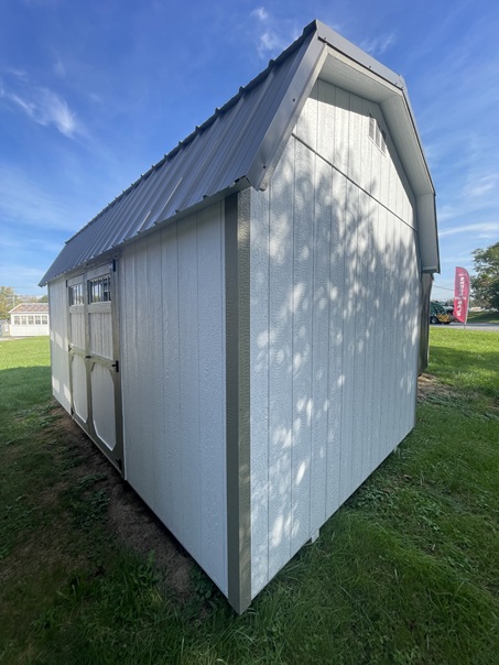10x16 side lofted barn