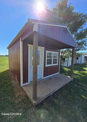 previously owned 12x20 Playhouse with center porch package in West Virginia