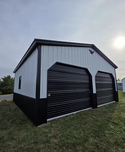 24x25 double wide steel garages