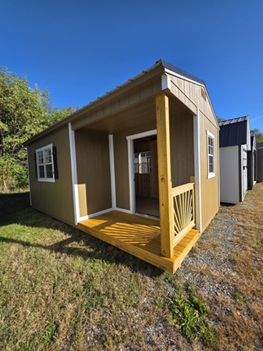 12x20 utility building with side porch package for sale in Winchester VA