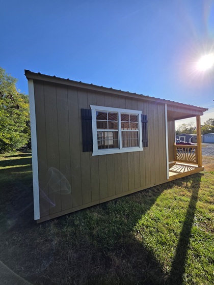 finance this 12x20 utility building with side porch at kmp sheds in VA